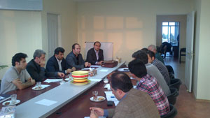 جلسه گروه تخصصي عمران نوشهر باگروه تخصصي عمران استان برگزارشد