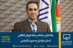 راه اندازی سامانه بر خط شورای انتظامی استان مازندران به صورت آزمایشی