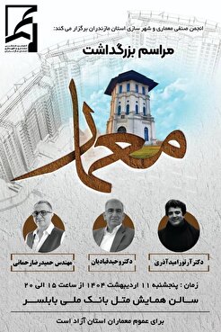 مراسم بزرگداشت روز معمار