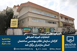 انتخابات کمیته انضباطی کارکنان سازمان نظام مهندسی ساختمان استان مازندران برگزار شد