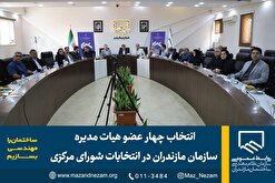انتخاب چهار عضو هیات مدیره سازمان مازندران در دهمین انتخابات شورای مرکزی