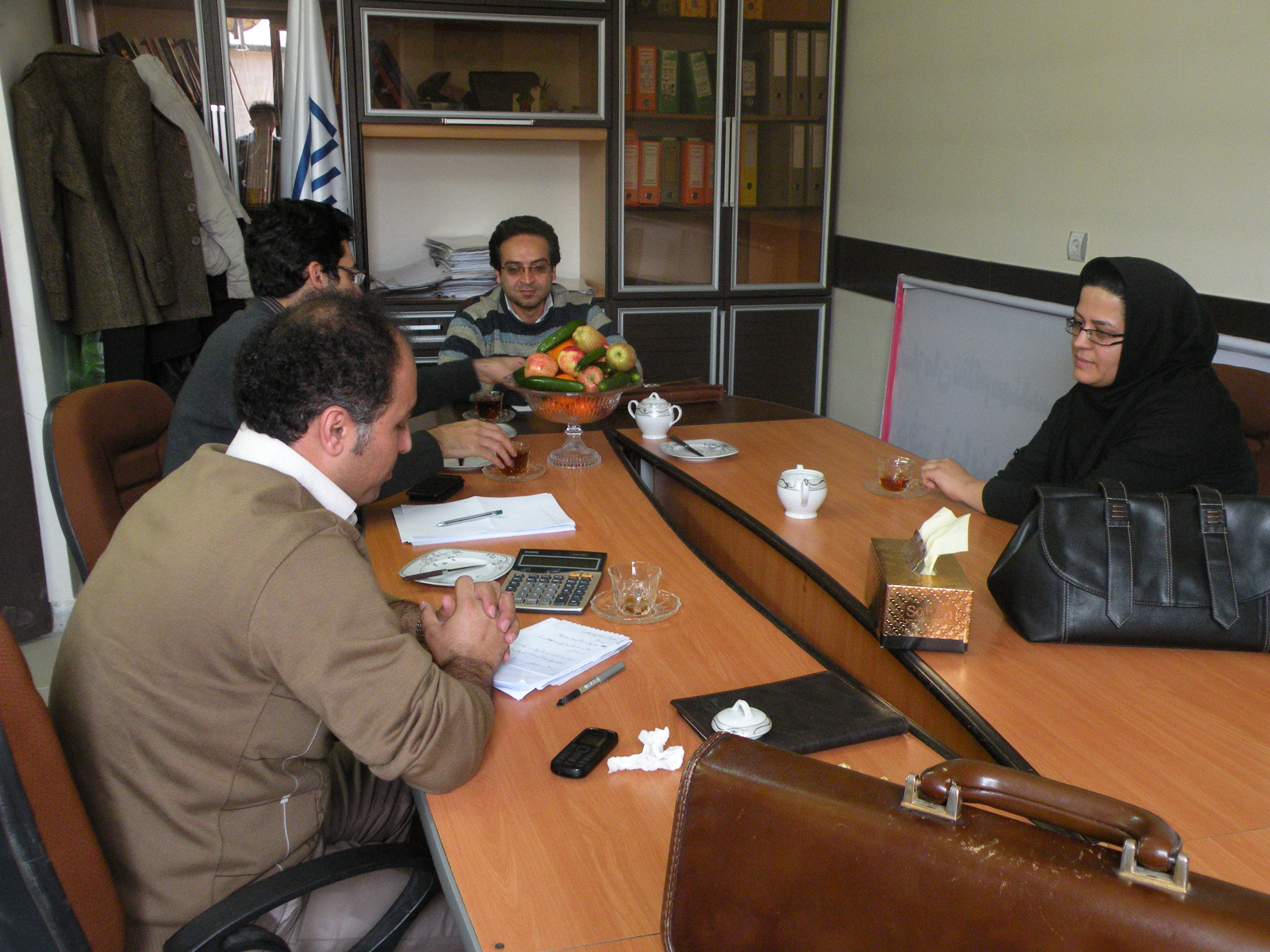 نشست اعضای هیأت رئیسه دفتر نمایندگی سوادکوه با  مهندس مهری دبیر سازمان