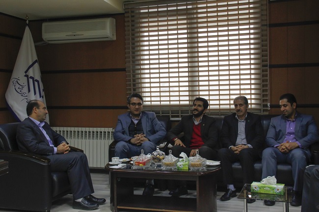 دیدار مدير شعب استان بانک قرض الحسنه مهر ايران با رئیس نظام مهندسی ساختمان مازندران